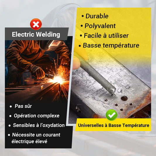 🔥 50 % de réduction ⏳ Baguettes de Soudure Universelles à Basse Température – Soudez Aluminium, Acier & Cuivre en 1 Clic ! 🔧✨