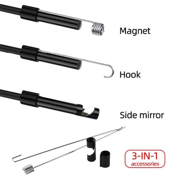 💡50 % DE RÉDUCTION🔥Caméra endoscopique douce Magic Wifi😍Sonde ultrafine 7 mm, étanche IP67, 6 LED réglables & compatible 3 en 1📱🔧