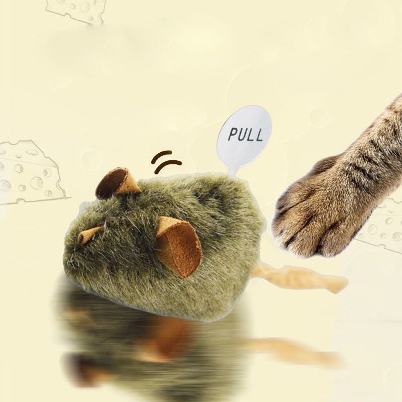 Souris jouet en peluche avec son pour chats