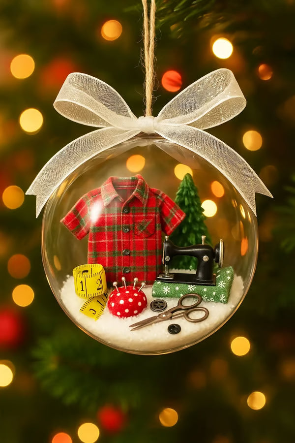 🎄🎁Décoration de Noël à coudre : boule à neige🎄