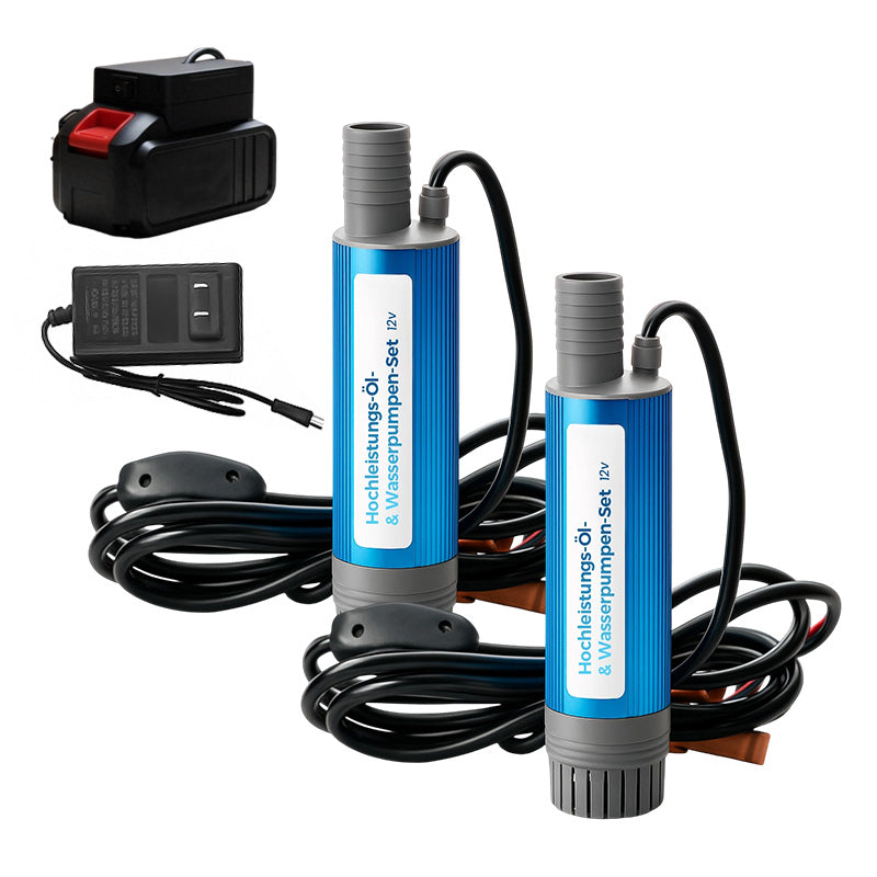 🔈🔈51 % DE RÉDUCTION ! 🔋✨ Ensemble Pompe à Huile et Eau Haute Puissance – Performances Élevées, Portable & Multifonctionnelle 💪