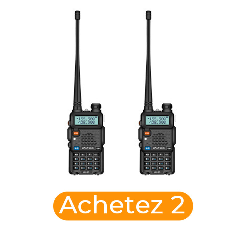 📢📢60% de réduction !!!🔥Radio amateur UV-5R longue portée UV5R Radio bidirectionnelle double bande Walkie