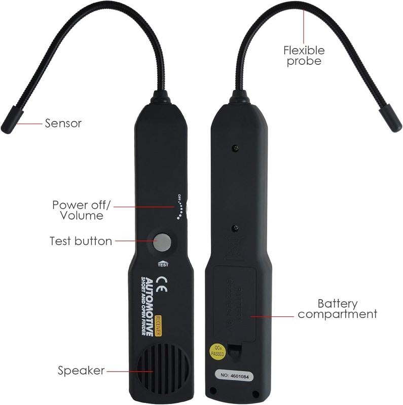 📢DERNIER JOUR DE VENTE - 50% DE RÉDUCTION💥 EM415 Détecteur de circuit ouvert et court pour automobile - Sonde DC & générateur de tonalité pour la recherche de pannes (jusqu'à 42V)
