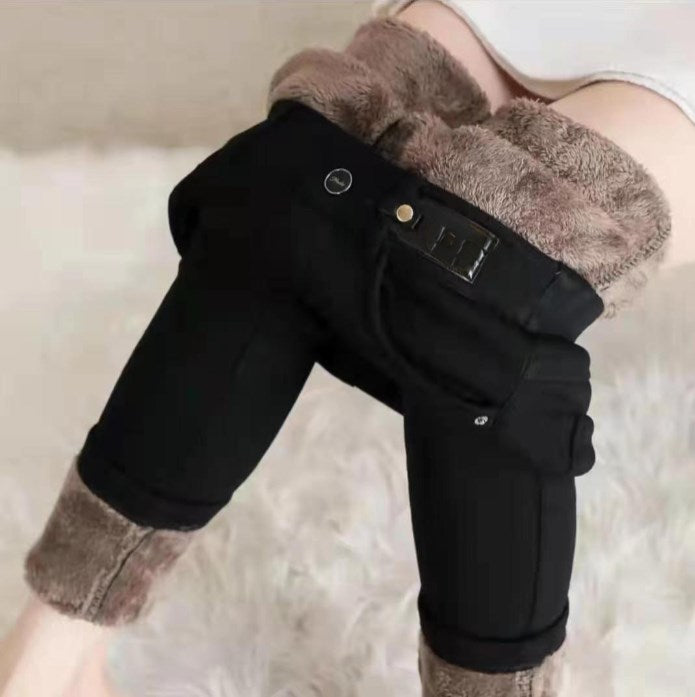 👖 50% DE RÉDUCTION! ✨ JEAN SKINNY CHAUD - Taille Haute & Tissu Stretch, Confort Optimal pour l'Hiver, Style Tendance pour Quotidien et Sorties ❄️💃