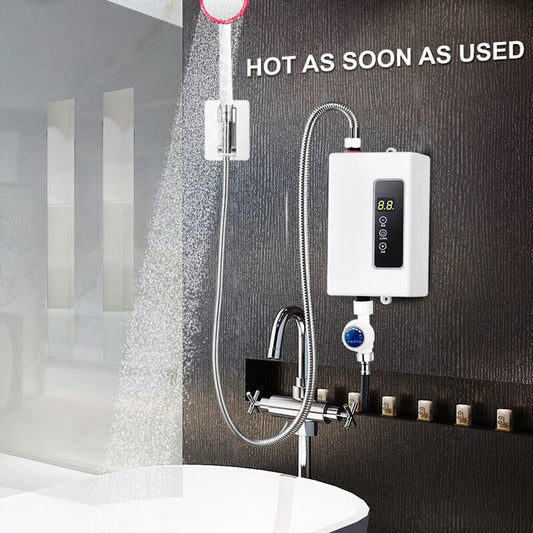 🔥 60% DE RÉDUCTION ! ✨ Chauffe-eau Instantané sans Réservoir - Design Compact avec Contrôle de Température Numérique pour Économie d'Énergie ⚡🚿
