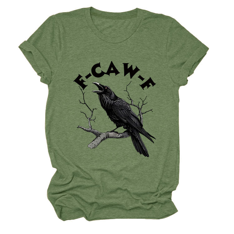 T-shirt Corbeau Amusant F-Caw-F