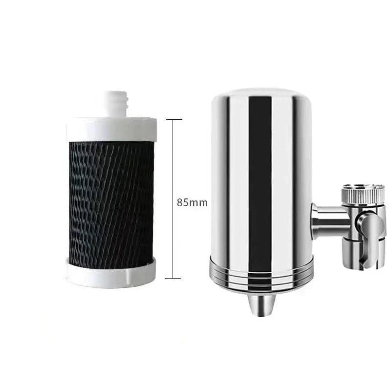 Purificateur d'eau pour robinet ménager en acier inoxydable sans installation
