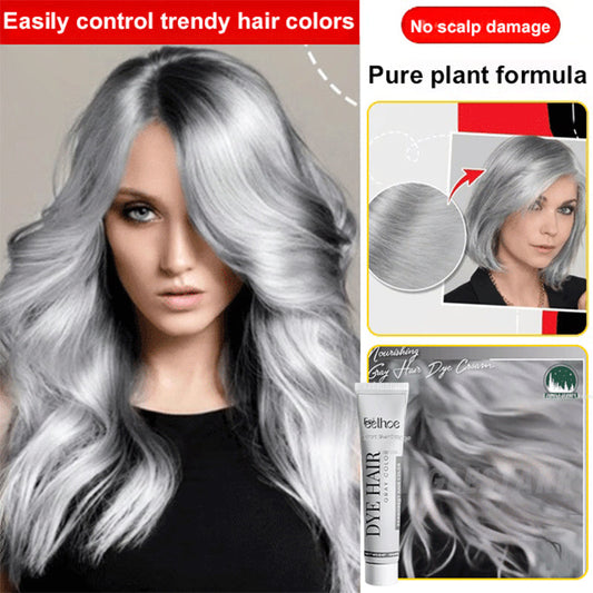 🍃Teinture pour cheveux gris à base de plantes pures et respectueuse de l'environnement