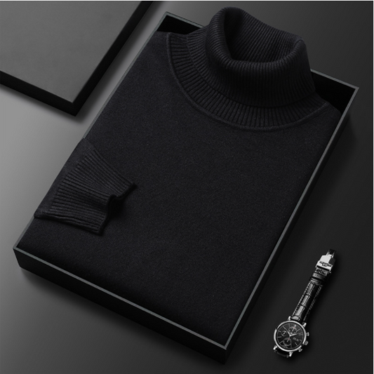 ✨Nouvel Arrivage✨ Pull en cachemire Premium de couleur unie pour hommes - Achetez-en deux et bénéficiez de la livraison gratuite