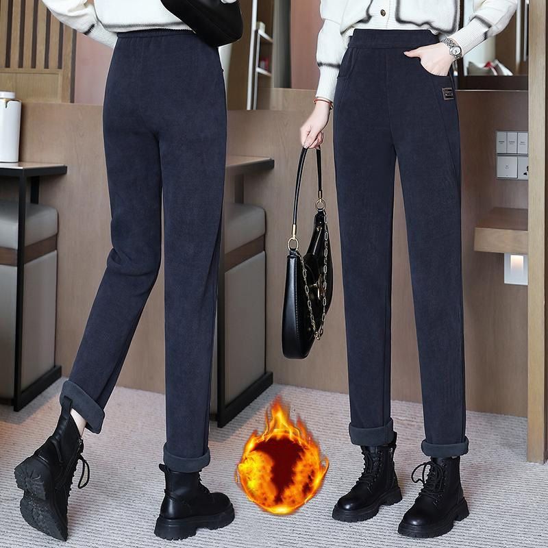 🔥 50% DE RÉDUCTION! 💫 PANTALON CHAUD FEMME - Taille Haute & Doublure Polaire, Confort Optimal pour L'Hiver, Idéal pour Sport et Loisirs ❄️👖