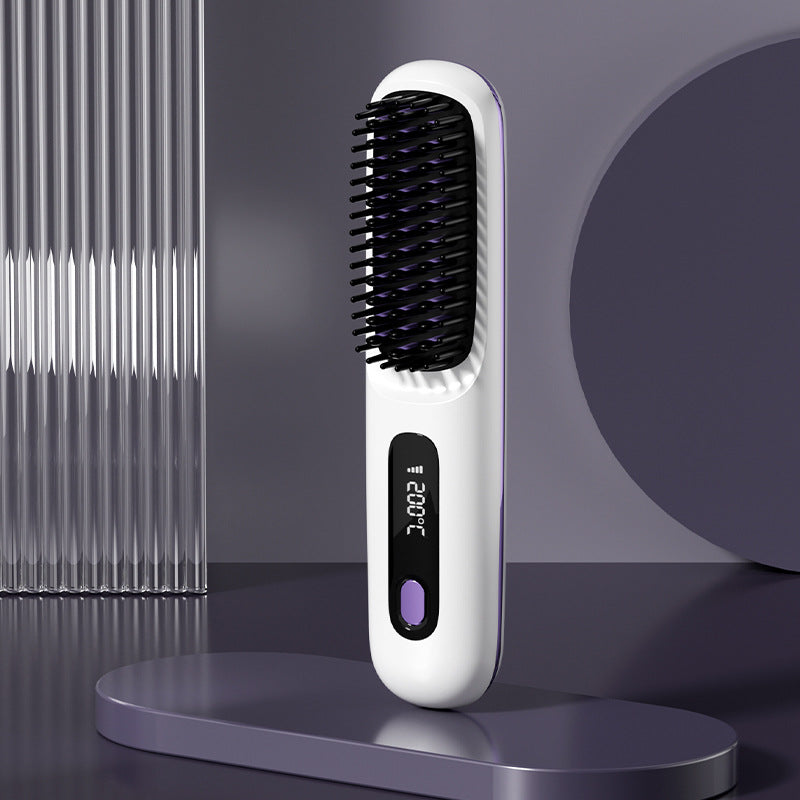 🎁✨58% de réduction🌸Peigne chauffant sans fil en céramique à lisser les cheveux