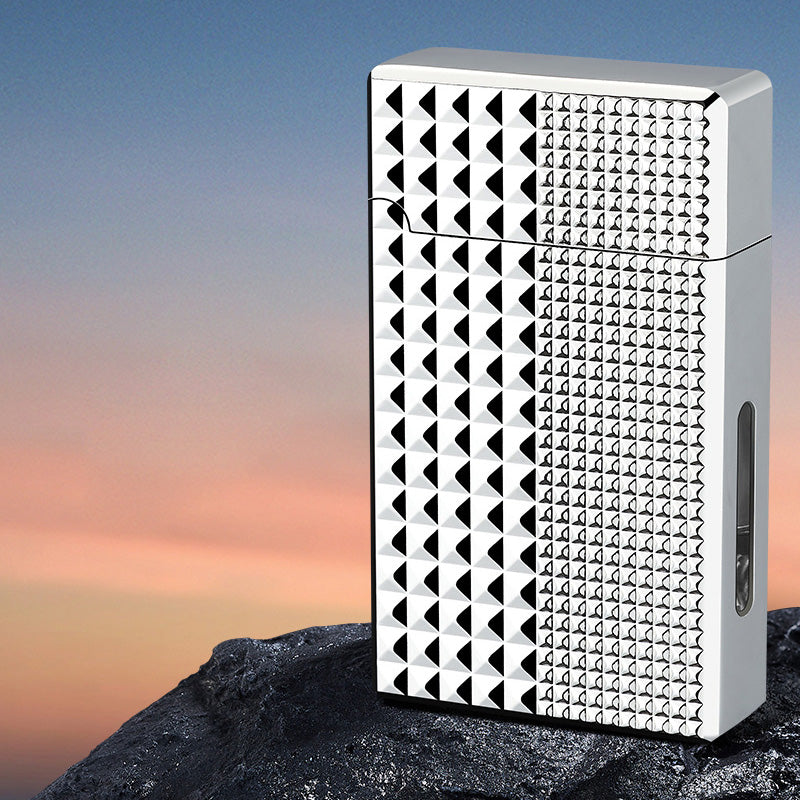 🎁50% de réduction pour une durée limitée⏳Briquet électrique hybride coupe - vent à huile à commande vocale intelligente Black Tech