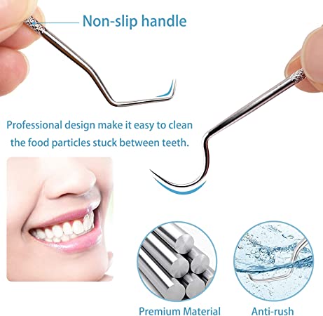 🔥-50 % aujourd’hui ! Ensemble de Cure-Dents Réutilisables en Inox 🦷 Durable & Hygiénique