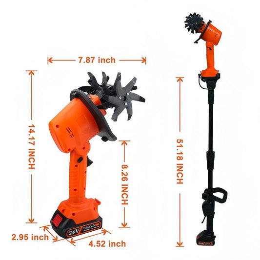 🥳2026 HOT SALE🥳💞50K+ SOLD!🔋🧑🌾 50% OFF! Rechargeable Cordless Tiller – No cords, no petrol. 65Mn steel blades, anti‑slip grip. Perfect for raised beds & borders. Say goodbye to hand trowels. 🛡️✨