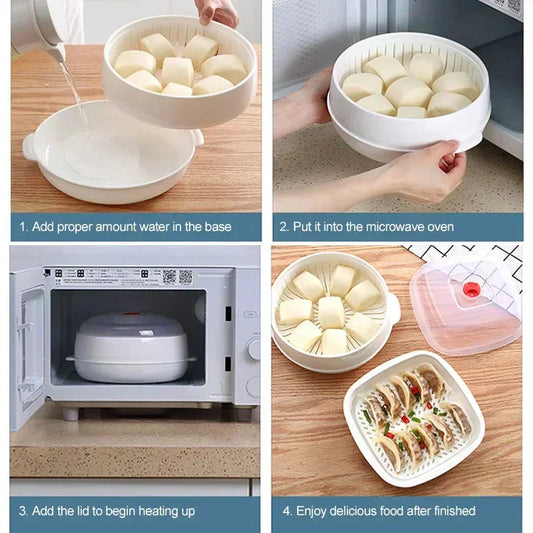 ♨️ 50% DE RÉDUCTION ! 📍 Four à Micro-ondes avec Dampfgarer - Cuisson Vapeur et Décongélation Rapide, Design Compact et Facile à Nettoyer 🍲📦
