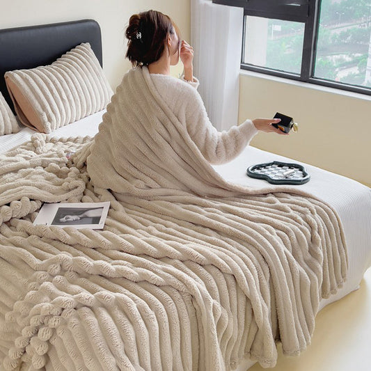 🛏️ 60% DE RÉDUCTION ! ❄️ Jeté Super Doux Luxueux - Chaleur Légère et Confort Ultime pour Canapé ou Lit, Lavable en Machine 🏠📦