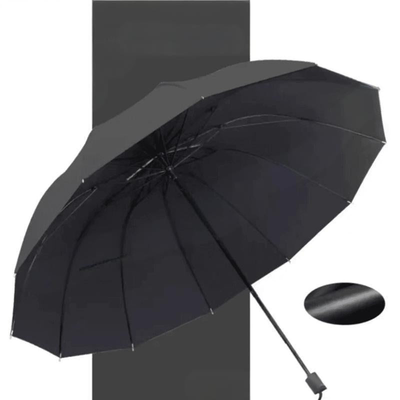 ☔ Parapluie Grand Format 12 Baleines Pliable et Anti-Vent - Protection Ultime !