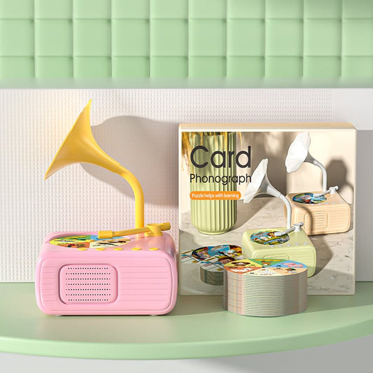 🏆 Vente Flash ⚡ Soldes à -50% 💥 🎶 Phonographe Enfant avec 99 Cartes 👶 Machine à Histoires pour l'Éveil Précoce