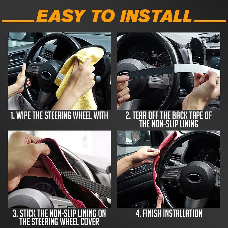 Housse de volant antidérapante pour voiture