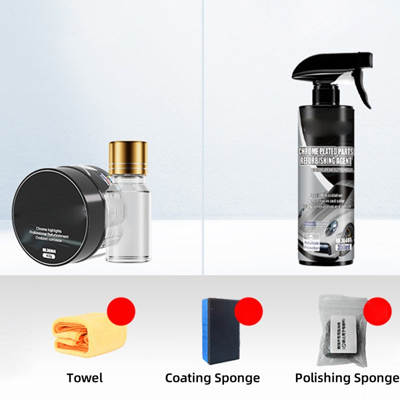 Kit de Polissage Chromé & Détachant de Rouille pour Voiture