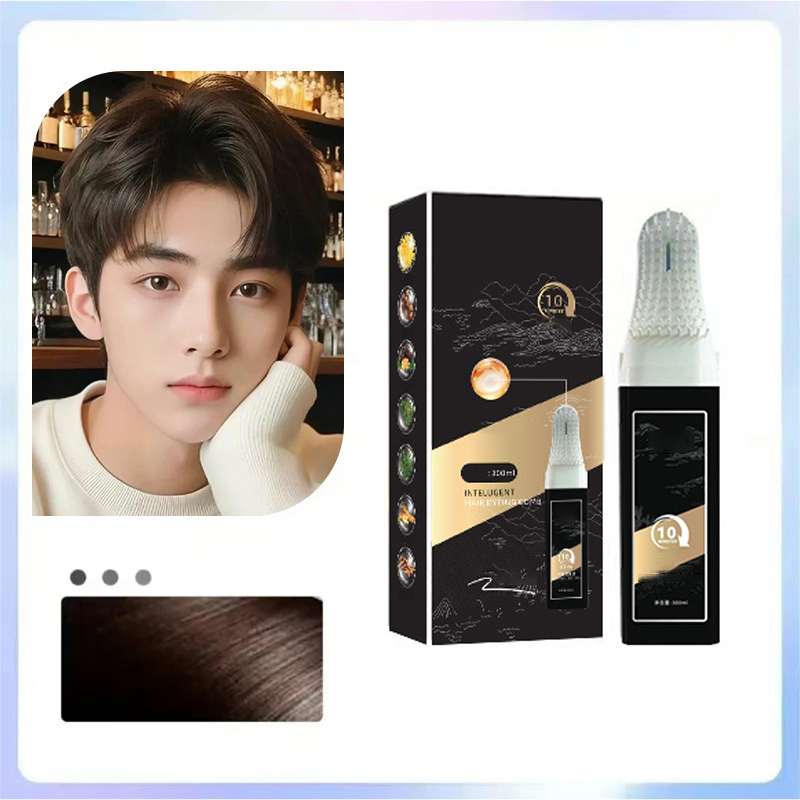 Peigne de teinture capillaire pratique 2 en 1 pour cheveux gris