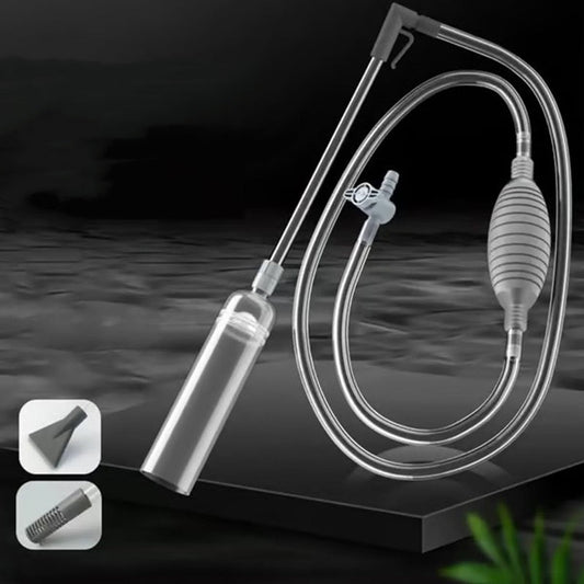 💦Siphon pour Aquarium - Nettoyage Gravier avec Régulation Débit, 2 Têtes Incluses - Sécurisé pour Poissons, Facile à Utiliser🐠