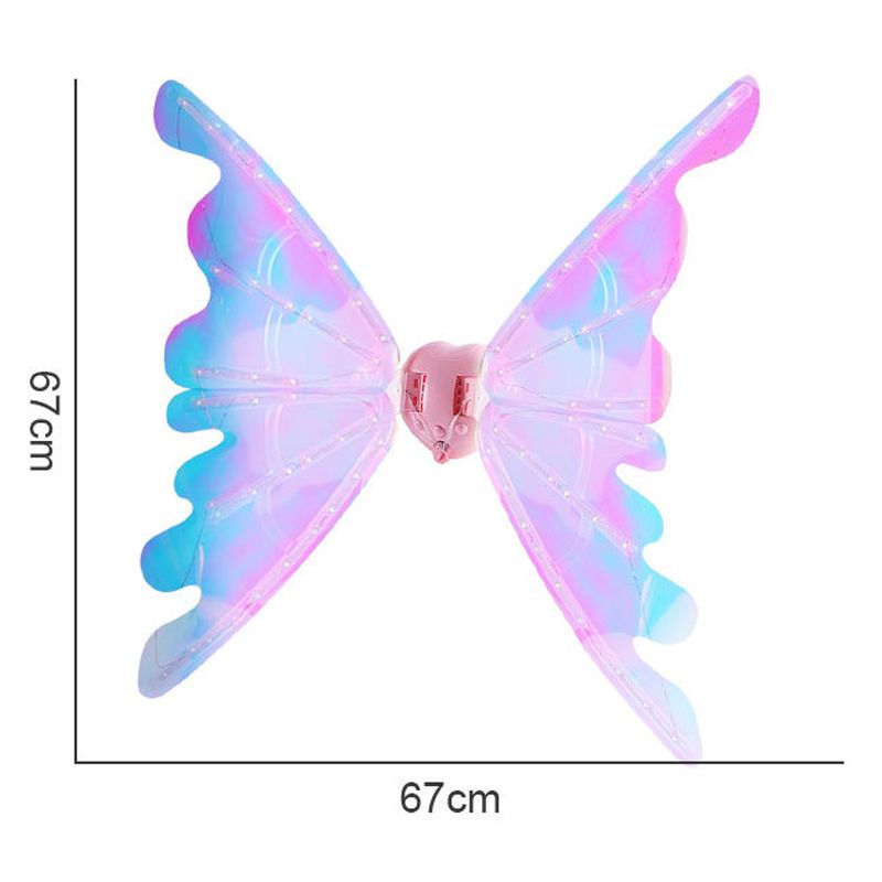 🔥 50% DE RÉDUCTION ! Ailes de fée électriques rechargeables avec lumières LED et musique