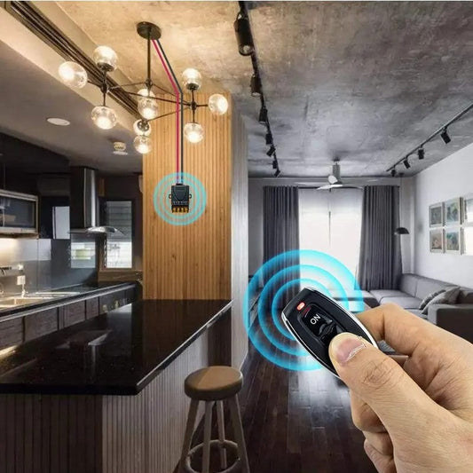 Interrupteur de commande à distance sans fil et kit récepteur, sans câblage
