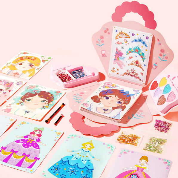 Ensemble de jeu d'habillage et de maquillage de princesse fantastique 3 en 1