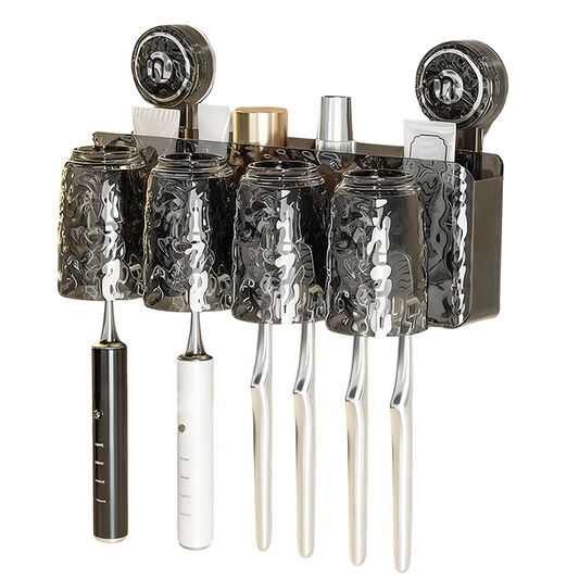 Porte-brosses à dents mural multifonctionnel