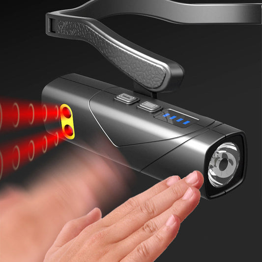 📢📢50 % de réduction !!!🎅Lampe frontale LED ultra-légère à porter sur l’oreille : 5 modes, détection gestuelle & batterie intelligente ! 💡🏃♂️