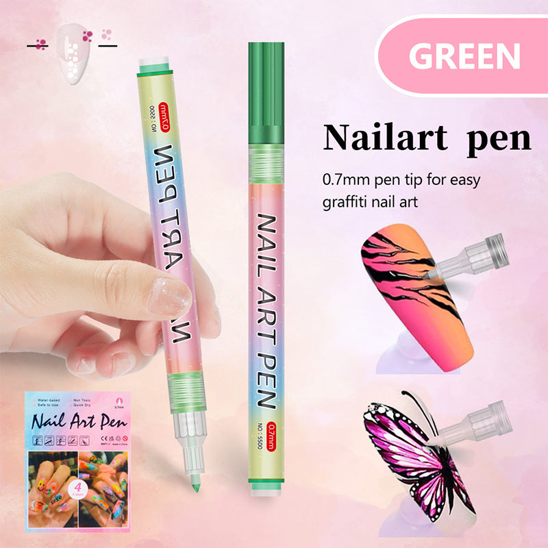 🎄 Promotion Exceptionnelle de Noël🎁Kit de 12 Stylos Professionnels pour Nail Art