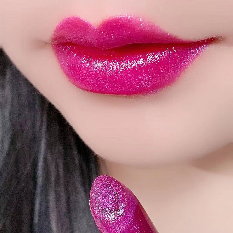 🔥 Promotion Éclair de Noël – 49% de réduction ! 💄 Rouge à Lèvres Pailleté Hydratant qui Change de Couleur – Double Couche, Longue Tenue & Activation Thermique