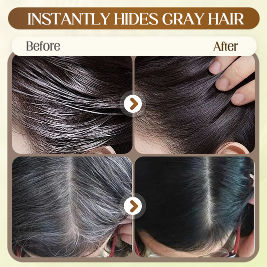 🛒 ACHETEZ 1, OFFERT 1 ! ✨ Peigne Instantané pour Cheveux – Couvre les Gris, Application Rapide & Résistant à l'Eau 🌿💇♀️