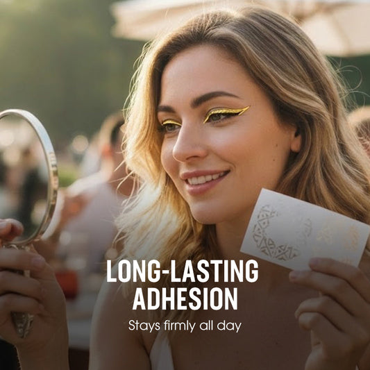 💖Autocollants de maquillage doré longue tenue pour les yeux💖