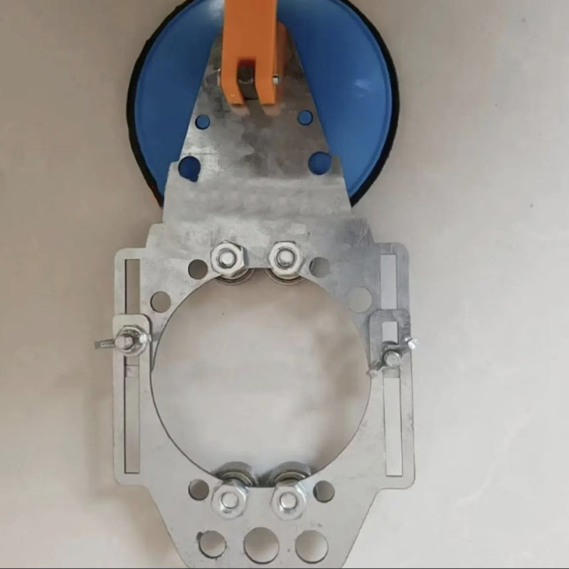 Fixateur de positionnement précis d'ouverture de carrelage à ventouse