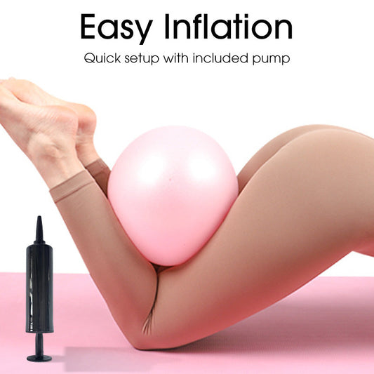 🤸♀️ 60% de réduction ! ⚽ Ballon Pilates 9 Pouces – Anti-Éclatement, Pompe Incluse & Idéal pour Fitness 📦💪