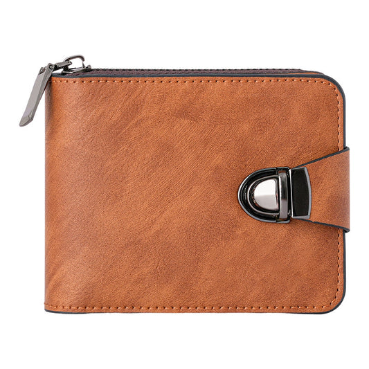 🔥Portefeuille Vintage Compact à Fermeture Éclair pour Hommes