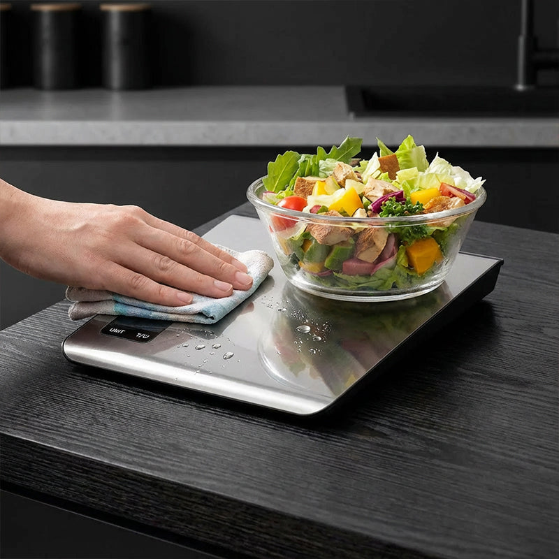 ⚖️Balance Alimentaire Intelligente – Connexion Bluetooth, Suivi des Nutriments & Design Moderne📱
