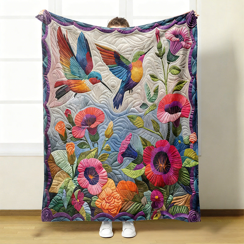 Couverture florale douillette et douce en flanelle