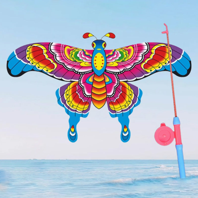 Jouets créatifs pour enfants : canne à pêche et cerf-volant