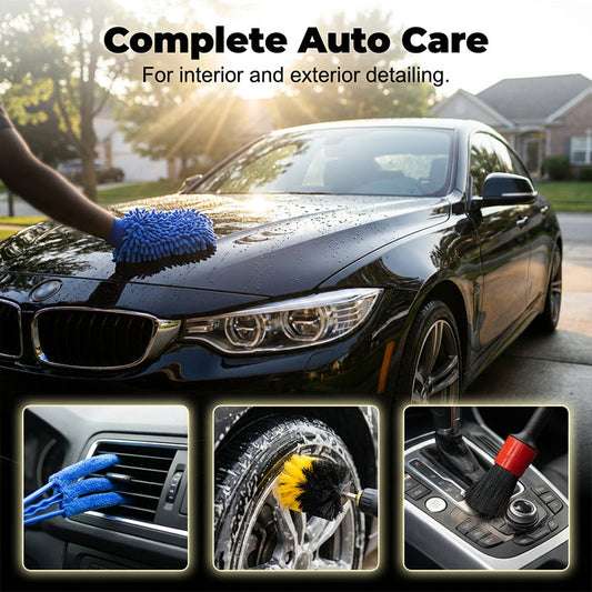 Kit professionnel de brosses et de nettoyage pour l’automobile