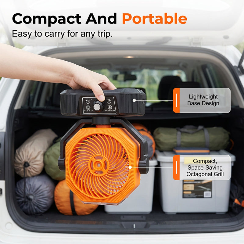 🌞 Ventilateur de camping portable brumisateur solaire – Rafraîchissez-vous partout, même hors réseau ! ⛺💨 Brumisateur rafraîchissant + oscillation large + télécommande – votre compagnon ultime pour le confort en extérieur. 🔋🌀