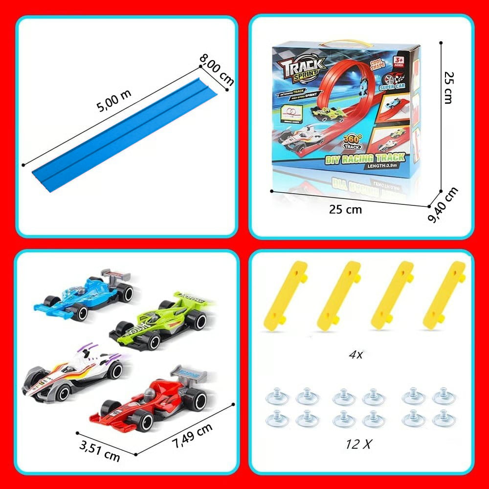 🎄🎁 Cadeau surprise de Noël 2025 : Piste de course flexible à faire soi-même 🚗✨