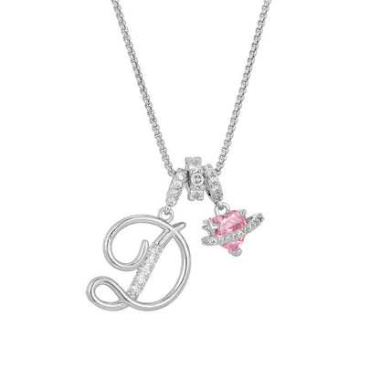 💖Dernier jour : 50 % de réduction ✨ Collier avec pendentif lettre de A à Z et trois breloques🎀