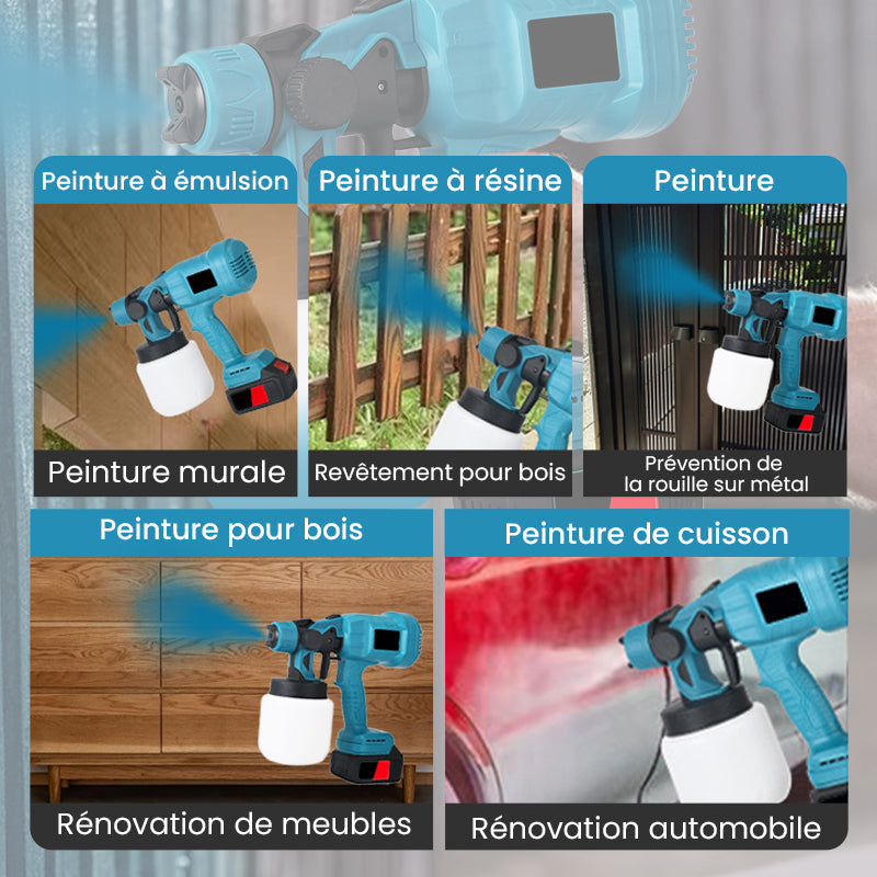 ⏳Spécial à durée limitée⏰Pistolet à Peinture Électrique Sans Fil🔫