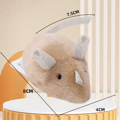 Souris jouet en peluche avec son pour chats