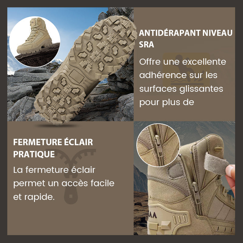 🥾48 % de réduction – Offre spéciale!🔥Bottes de sport tactiques montantes💧Imperméables & antidérapantes, durabilité améliorée