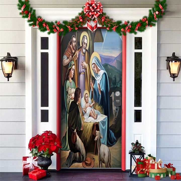 🎄Offres anticipées de Noël - 50 % de réduction🎅Décorations de Noël 2024 pour porte d'entrée🎅