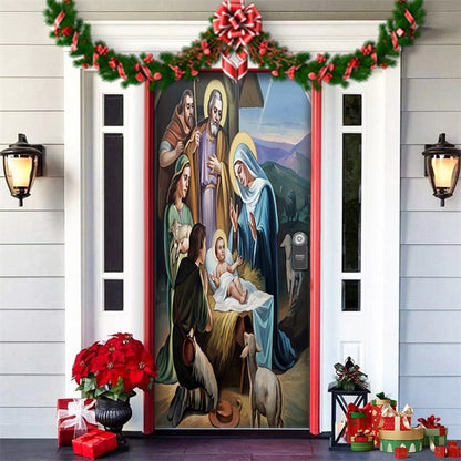 🎄Offres anticipées de Noël - 50 % de réduction🎅Décorations de Noël 2024 pour porte d'entrée🎅